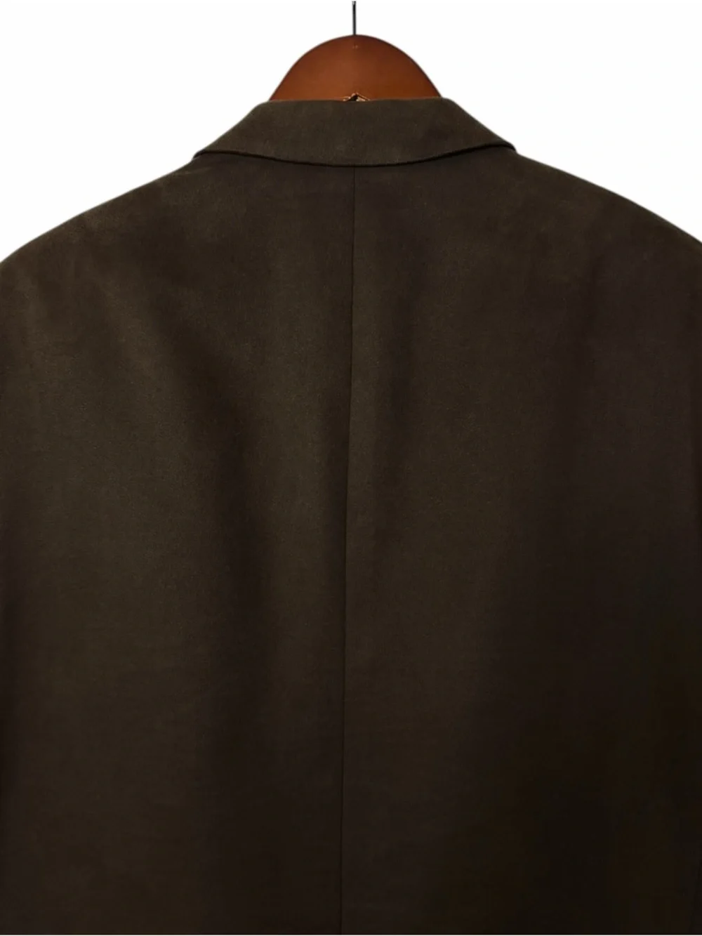 Jeffrey Banks Mens 46L Long Brown Supra Suede Blazer 2-Button Sport Coat Jacket